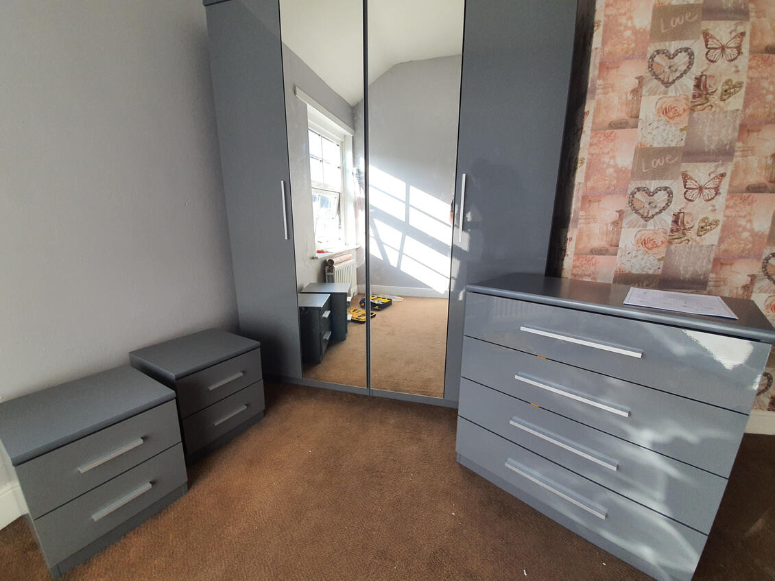 Flatpacked bedroom suite